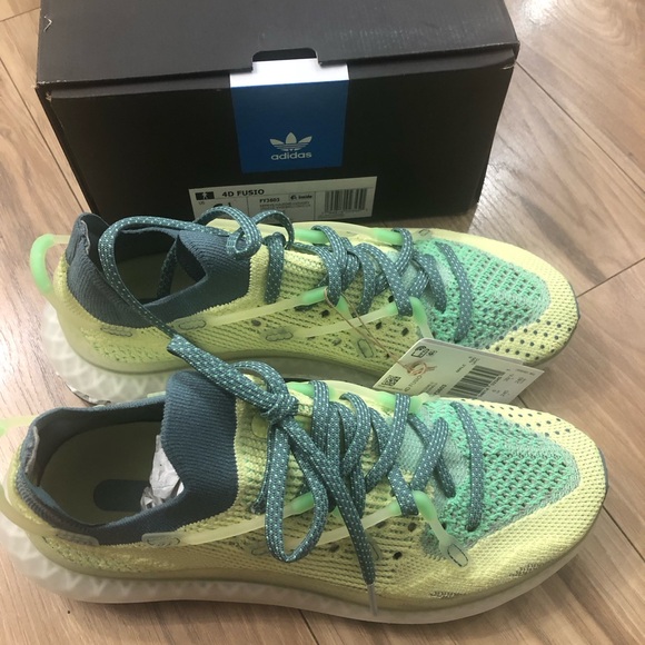 Adidas 4D Fusio Semi Frozen Yellow /Hazy Emerald/Dove Grey, M/9.5, W/10.5